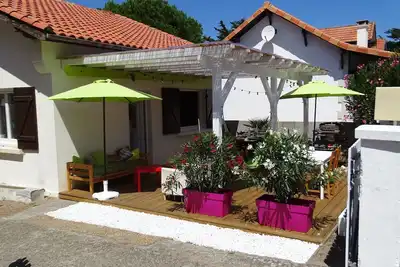 Image de Maison de plein pied à 200m de l'océan\/Terrasse extérieure de 55m2