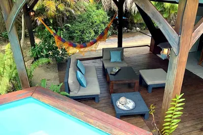 Image de À 300 m de la plage, mini Villa avec piscine privée
