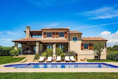 Image de Villa moderne près de Fazana avec vue imprenable sur la mer