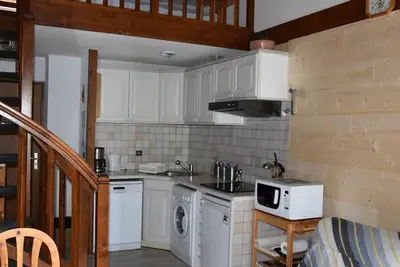 Image de Charmant appart avec mezzanine, balcon sud, piscine chauffée, proche pistes et centre