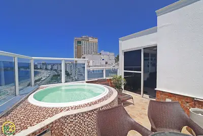 Image de Incroyable penthouse face à l'océan avec 3 chambres et piscine privée à Copacabana!
