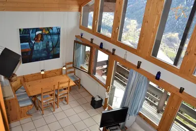 Image de Extérieur : appartement duplex de 4 pièces avec balcon orienté sud, pour 5 personnes - Intérieur : 9