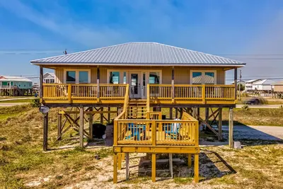 Maison de bord de mer acceptant les chiens avec terrasse, vue imprenable, à quelques minutes de la plage