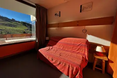 Image de Studio cosy ski aux pieds, accès direct 3 Vallées, balcon sud, animaux acceptés