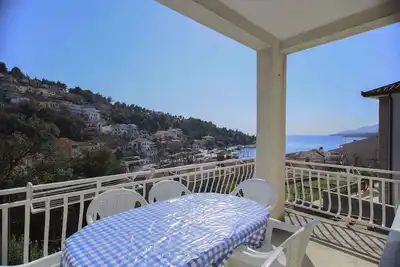 Appartement de vacances avec vue sur la mer, wifi et parking