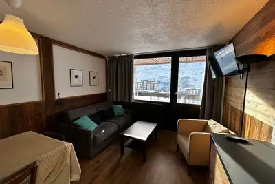 Image de Appartement au pied des pistes pour 4 pers, balcon sud, centre des Menuires, proche commerces