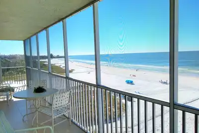 Image de Siesta Key, 5e étage, centre, avant, condo, sur, croissant plage, 180 ', vues panoramiques