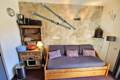 Image de Studio de 17m² pour 3 pers, balcon, Valfréjus