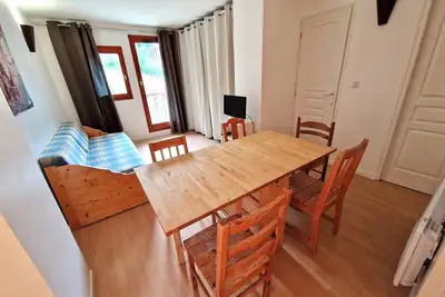 Image de Charmant 2 pièces avec coin montagne, 4\/6 personnes, 32 m², balcon sud, à Modane