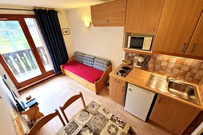 Image de Charmant studio pour 2-3 pers avec balcon à Valfréjus