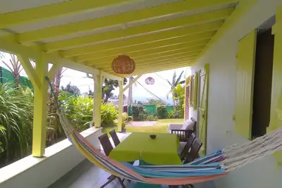 Image de f 2 neuf climatisé vue sur la mer des caraibes