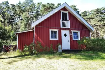 Image de Beach house dans un cadre fantastique de mer, plage et forêt