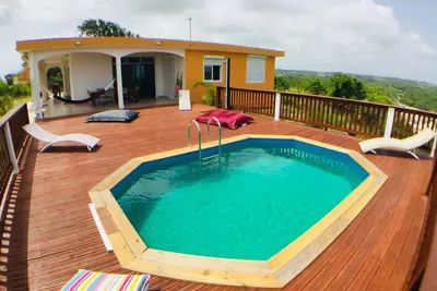 Image de Villa écologique classee 3 étoiles avec vue sur mer et piscine privée