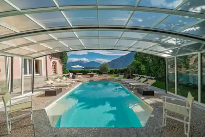 Image de Villa Meridiana est une villa de luxe sur le lac de Côme, avec accès direct à la plage, piscine pri