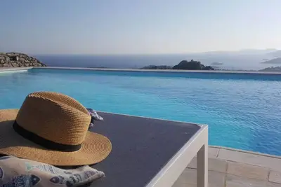 Image de Très belle villa, non loin de la plage Super Paradise à Mykonos, avec 3 chambres et pis