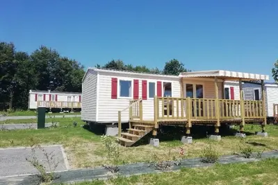 Image de Mobil-Home sur camping ****Domaine de Litteau, Basse Normandie (6\/8 personnes)