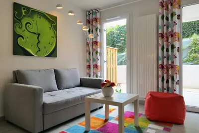 Image de BaskoParadis I Apt Design I Adapté mobilité réduite I Lit 160 I Terrasse I Patio