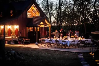 Image de Maison à ossature bois au cœur de la région rurale du Minnesota