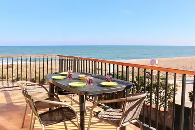 Appartement de plage première ligne vue frontale mer - Plage de Pals (Du 3h 318)