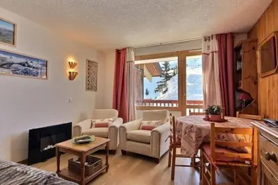 Image de Charmant 2 pièces au pied des pistes avec balcon, pour 4 personnes