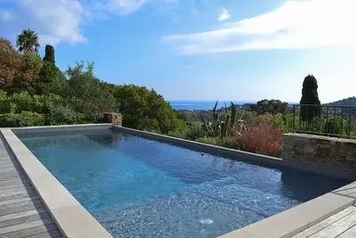 Golfe De St Tropez - Villa Vue Mer - Piscine Chauffee - Plein Sud
