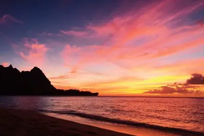 Image de Découvrez l'île paradisiaque de la côte nord de Kauai au-dessus de la cime des arbres
