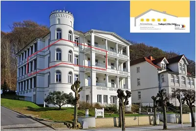 Image de Appartement de rêve avec chambre tour, jardin d'hiver, sauna, balcon (radiateur), bar à café