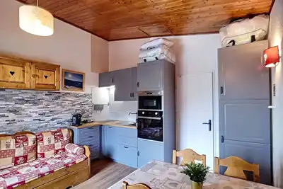Image de Studio cabine rénové 4 pers 24m², au pied des pistes, Les Menuires