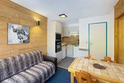 Image de 2 pièces 4 pers, ski aux pieds, parking gratuit, quartier des Bruyères