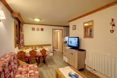 Image de Les Menuires - Joli 3 pièces, 6 pers, pied des pistes, parking gratuit
