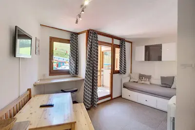 Image de Studio cabine 4 pers, ski aux pieds, Les Menuires