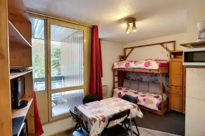 Image de Studio cosy à Reberty 1850 : Balcon, Proximité Pistes, Tv, Casier à skis, Non-fumeur, 2 pers