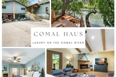 Image de Maison de luxe sur la rivière Comal avec accès privé! À côté de Schlitterbahn & Downtown!