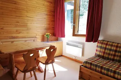 Image de Studio lumineux à 80m des remontées mécaniques, balcon sud, animaux acceptés