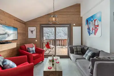 Image de Appartement 6 personnes, moderne, chaleureux avec spa, proche centre et ski