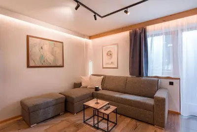 Image de App. 5: 1 chambre Ă coucher 1 salon avec cuisine - immeuble Bambi