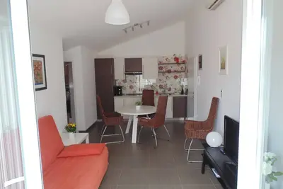 Appartement pour 4 + 1 personnes, à 150 m de la plage, avec vue sur la mer - n ° 2