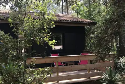Image de Chalet En Bois Entre Foret Et Ocean