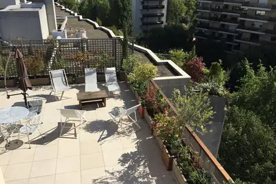 Image de Très beau Penthouse (7° et 8° étages) de 140 m2, 2 chambres 100 m2 de terrasse