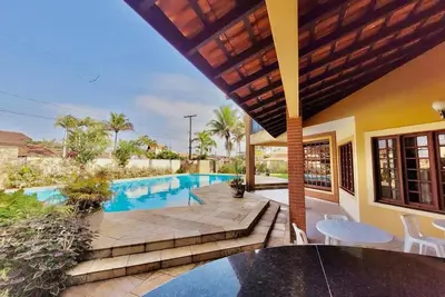 Image de Magnifique Maison avec Piscine Itanhaém - 06 à 20 pers- $ p / 15 pers- consulter + ou-