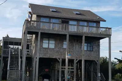 Beach Blessings Beach House, vue sur la mer, île Hatteras, Avon, Caroline du Nord