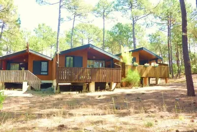 Image de Carcans Maubuisson: Chalet entre lac et océan à 900 m de la plage
