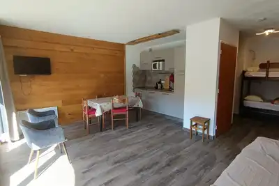 Image de Grand Studio rénové 4 pers, balcon sud, proche pistes, commerces