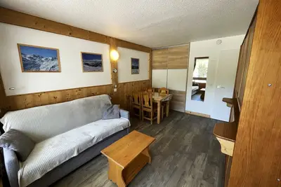 Image de Studio rénové, ski aux pieds, balcon ensoleillé, 4 pers. , centre des Menuires