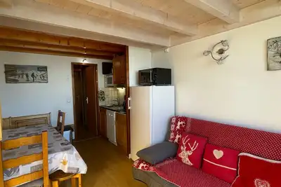 Image de Saisies : 3 pièces mezzanine, 2 salles de bains, vue pistes
