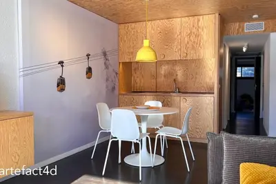 Image de Le66: Appartement entièrement rénové, avec vue sur les montagnes et à côté des pistes