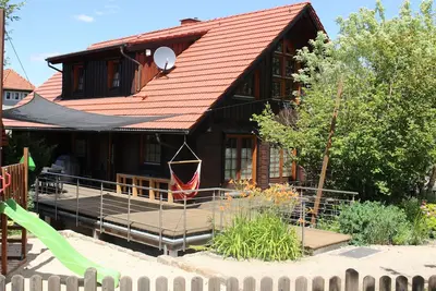 Image de Maison en bois confortable au coeur de la Suisse saxonne au-dessus de Rathen