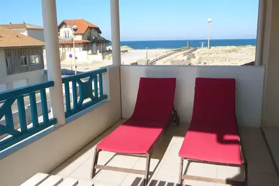 Image de Mimizan plage: Appartement à 50 m de la plage. Grande terrasse vue océan. Wifi