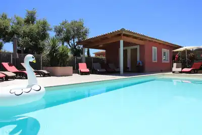 Image de 6 villas**** 400m plage Cala Rossa, Piscine 28°, Jacuzzi, Sport, Sauna