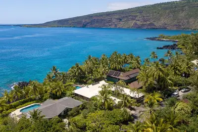 Image de Sur l'océan à la baie de Kealakekua. Lorsque les dauphins jouer.